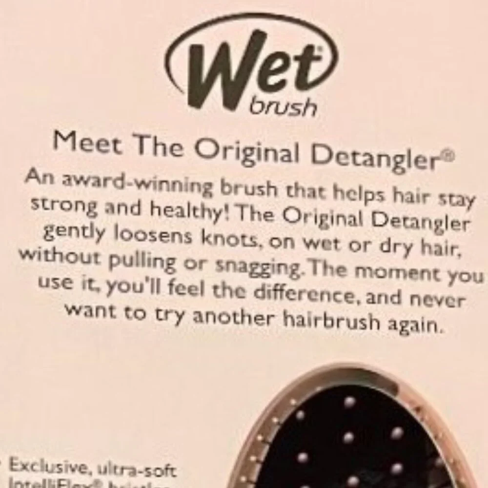 NEW WET BRUSH ORIGINAL DETANGLER ~ LIMITED EDITION TERRAIN TEXTURES DUSTY ROSE